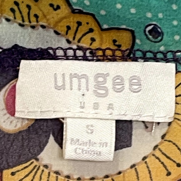 Umgee‎ Tank Top Size Small Colorful Floral V-Neck Boho Womens Lace Bottom - Picture 7 of 8